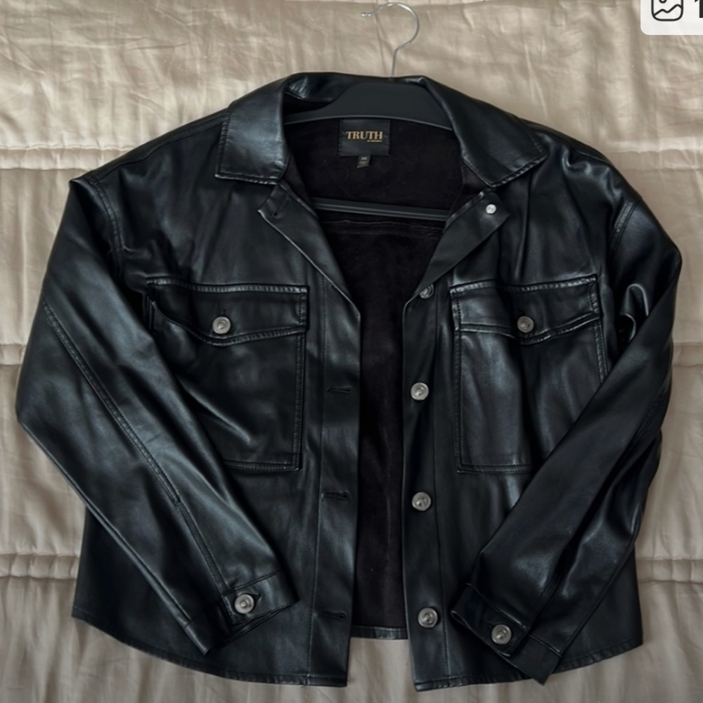 Faux Leather Jacket